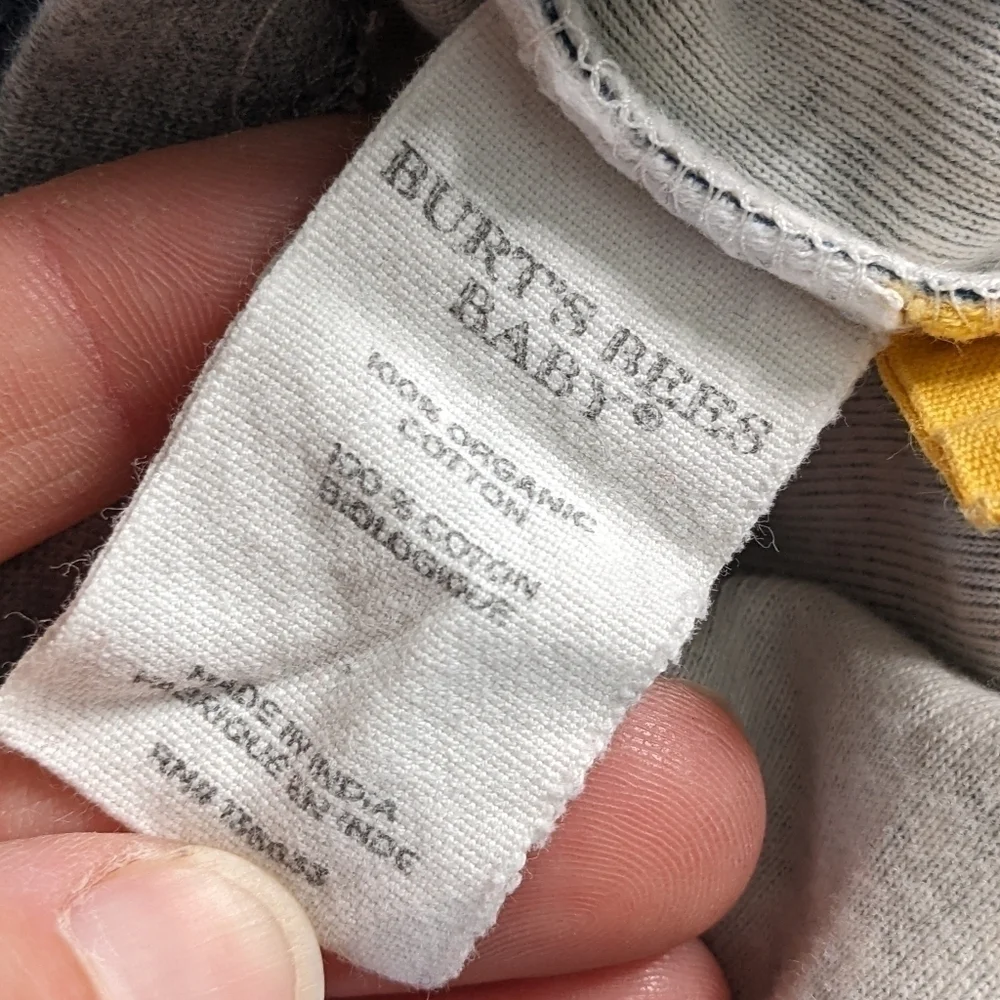 Burt's Bees Baby Organic Bear Stars Constellation Footie Sleeper Pajama 12m